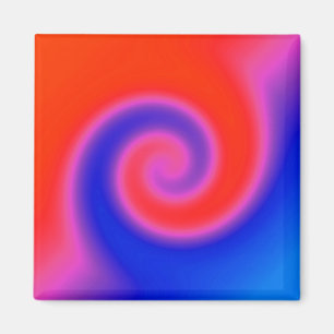 Imán Swirl Red Blue