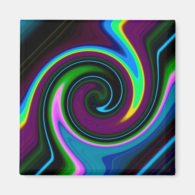 Imán Swirl Retro Blue (Frente)