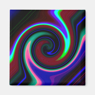 Imán Swirl Retro Neon