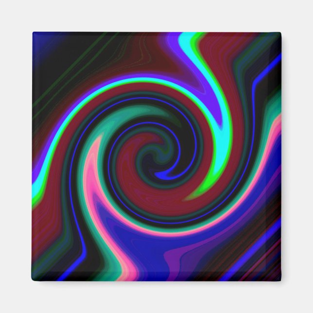 Imán Swirl Retro Neon (Frente)