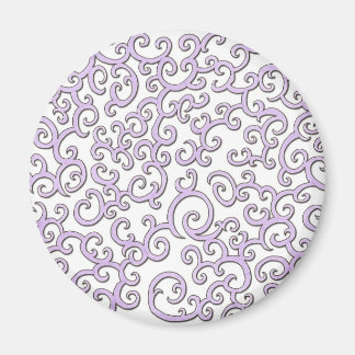 Imán Swirley Purple Doodle