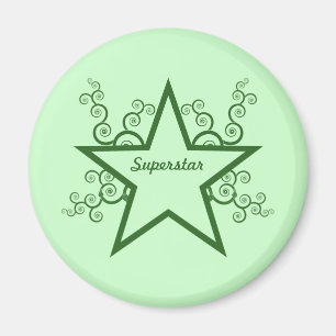 Imán Swirls Superstar, Green Forestal