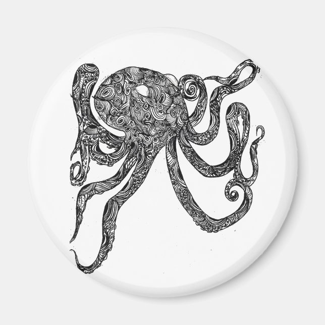 Imán Swirly Octopus (Frente)