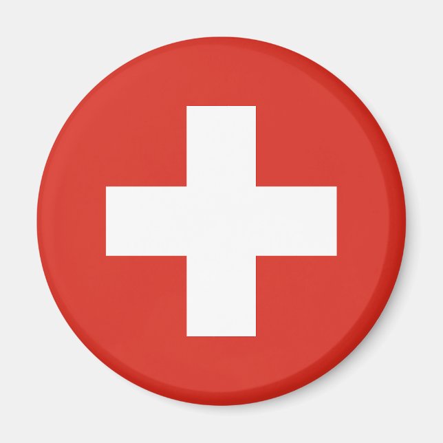 Imán Switzerland Flag (Frente)