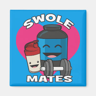 Imán SWOLEMATES Funny Bodybuilding Protein Shake