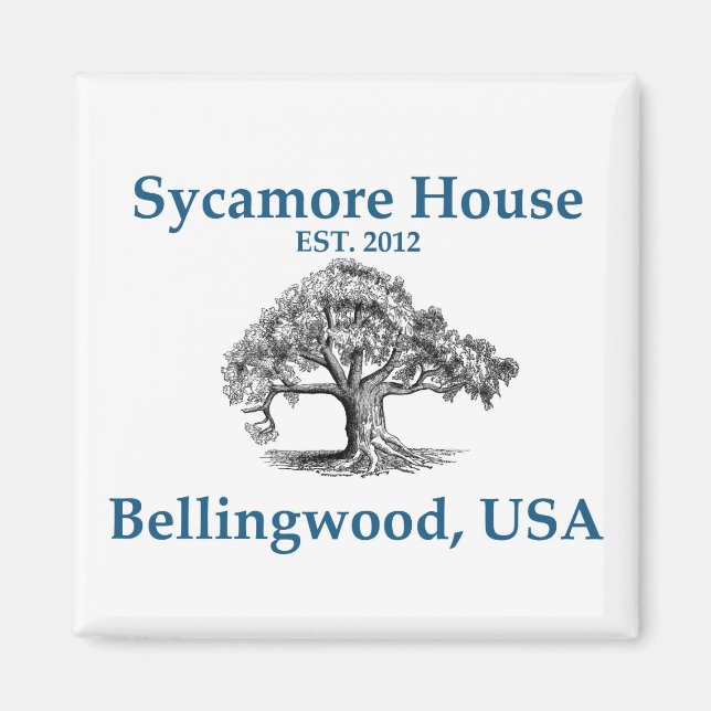 Imán Sycamore House Magnet (Frente)
