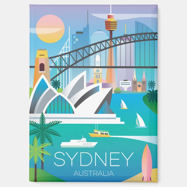 Imán Sydney, Australia Refrigerator Magnet (Anverso)