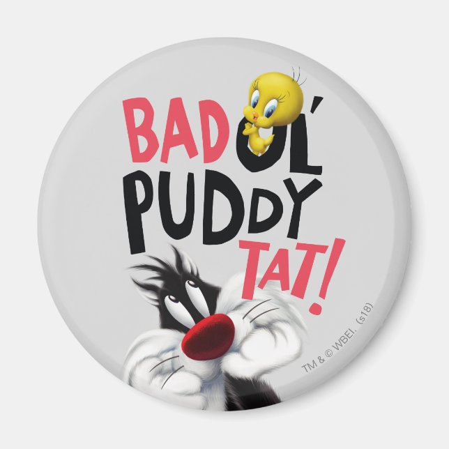 Imán SYLVESTER™ y TWEETET™ - Mal Ol' Puddy Tat (Frente)