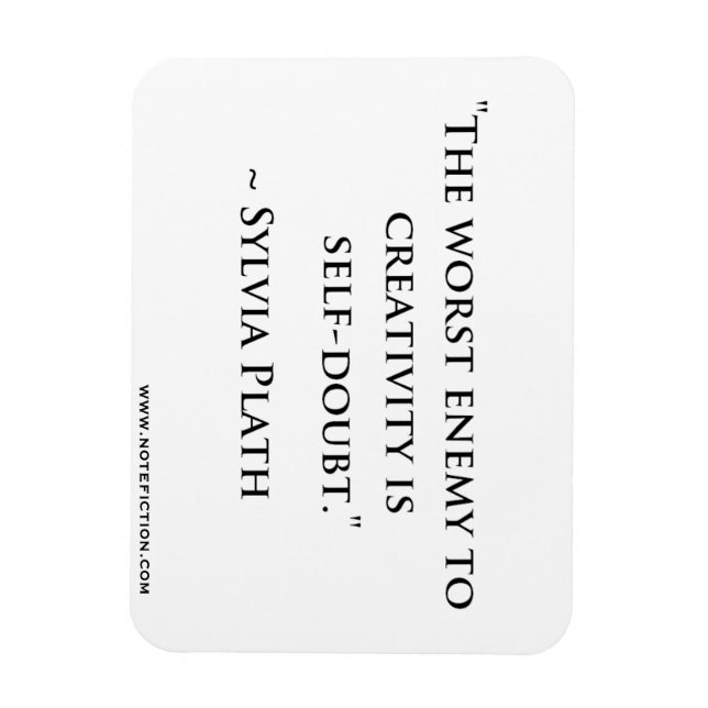 Imán Sylvia Plath Cita Magnet (Vertical)