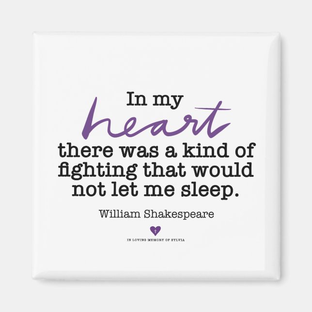 Imán SylviasStory Shakepseare Magnet (Frente)