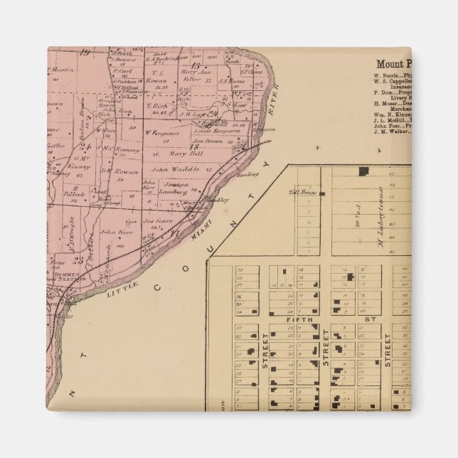 Imán Symmes Mt Agradable, Ohio (Frente)