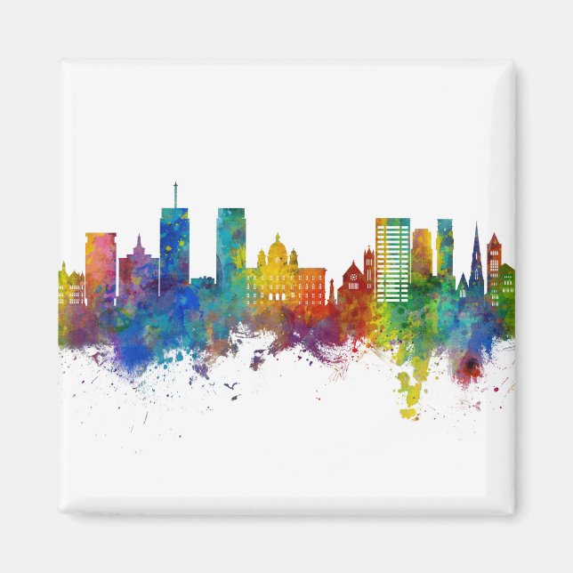 Imán Syracuse New York Skyline (Frente)