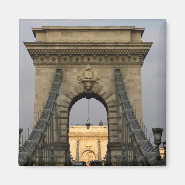 Imán Szechenyi lanchid (Puente de Cadena de Szechenyi), (Frente)