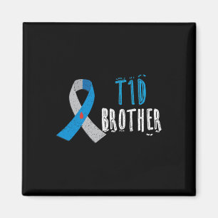 Imán T1d Brother Blue Ribbon Tipo 1 Conciencia sobre la