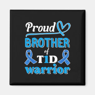 Imán T1d Hermano Orgulloso Diabetes Conciencia Cinta Az