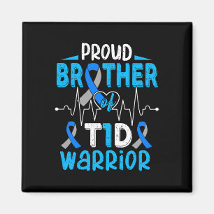 Imán T1D Hermano Orgulloso Diabetes Conciencia Tipo 1 I