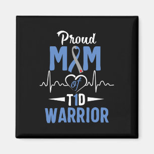 Imán T1d Orgullosa Mamá Diabetes Conciencia Tipo 1 Insu