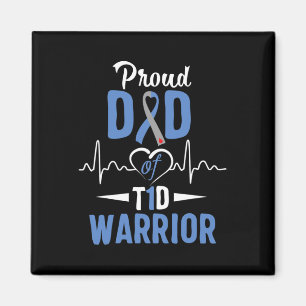 Imán T1d Orgulloso Papá Diabetes Conciencia Tipo 1 Insu