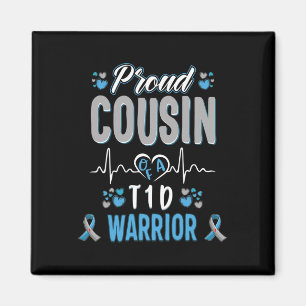 Imán T1D orgulloso primo orgulloso Diabetes Conciencia