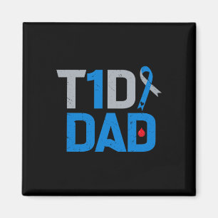 Imán T1d Papá Diabetes Apoyo a la toma de conciencia So