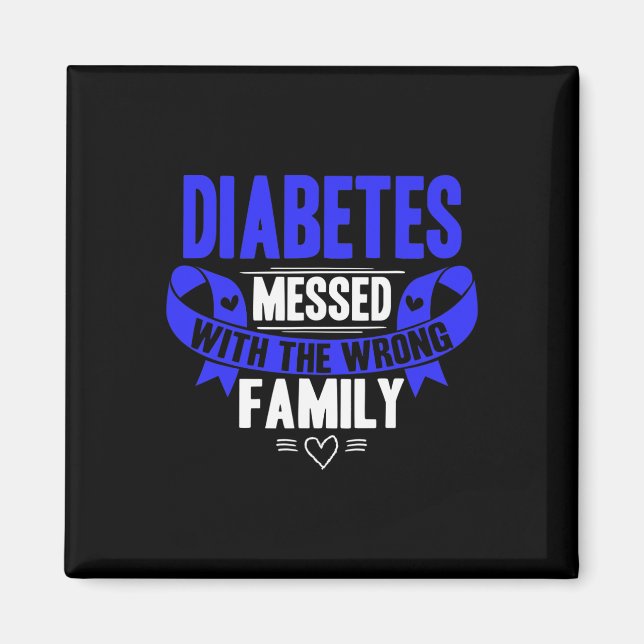 Imán T1d Tipo 1 Conciencia sobre la diabetes (Frente)