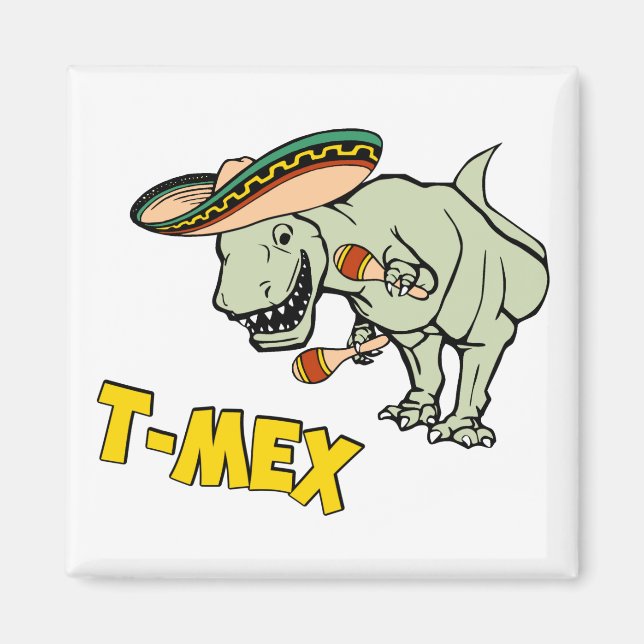 Imán T-Mex T-Rex Tyrannosaurus Dinosaur (Frente)