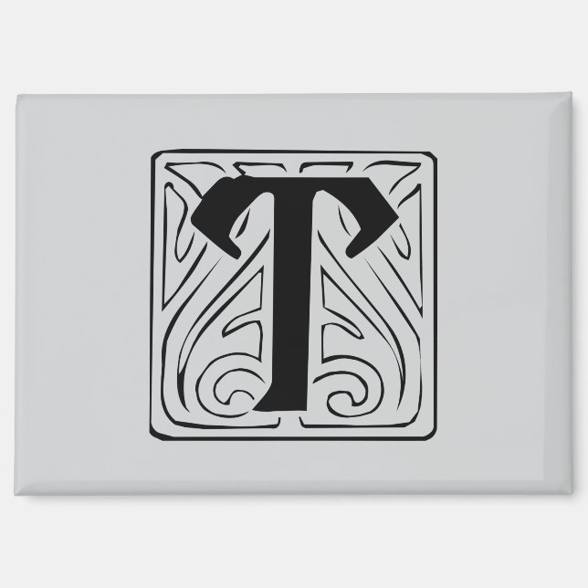 Imán T Monogramm schwarz (Anverso)