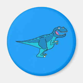 Imán T-rex azul