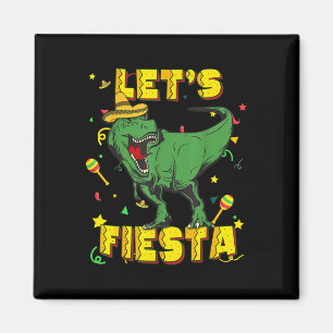 Imán T Rex Cinco De Mayo Shirt Tyrannosaurus Dinosaur L