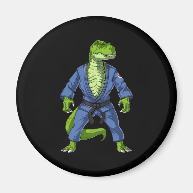 Imán T-Rex Dinosaur Jiu-Jitsu (Frente)