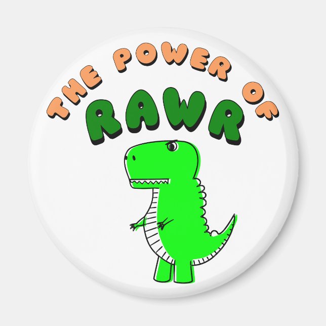 Imán T-Rex El Poder De RAWR (Frente)