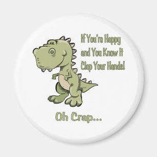 Imán T-Rex feliz