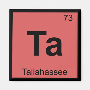 Imán Ta - Tallahassee, símbolo de química de Florida