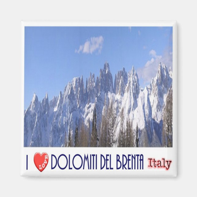 Imán TAA046 BRENTA DOLOMITES, I Love, Italia, Fridge (Frente)