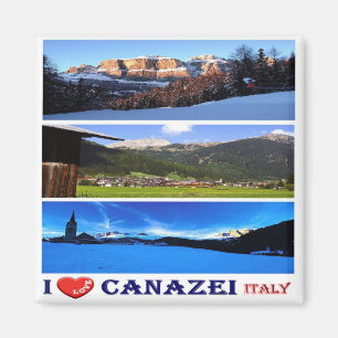 Imán TAA056 CANAZEI, I Love Mosaic, Italia, Fridge