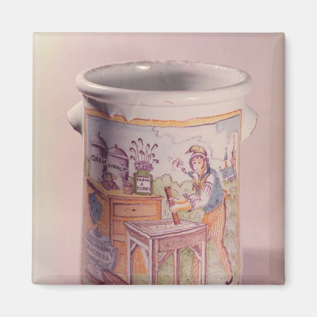 Imán Tabaco que representa a un tabacalero (Frente)