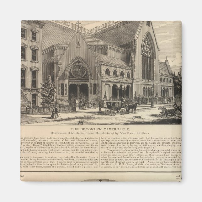 Imán Tabernáculo de Brooklyn Gran Órgano Construido (Frente)