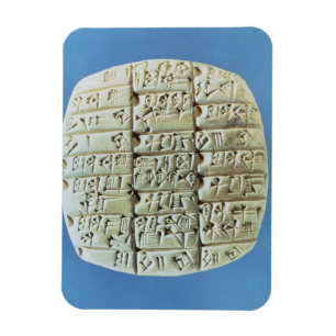 Imán Tabla de cuentas con script cuneiforme, c.2400 BC 