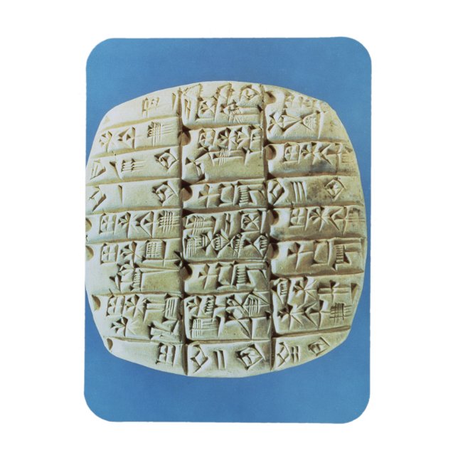 Imán Tabla de cuentas con script cuneiforme, c.2400 BC  (Vertical)