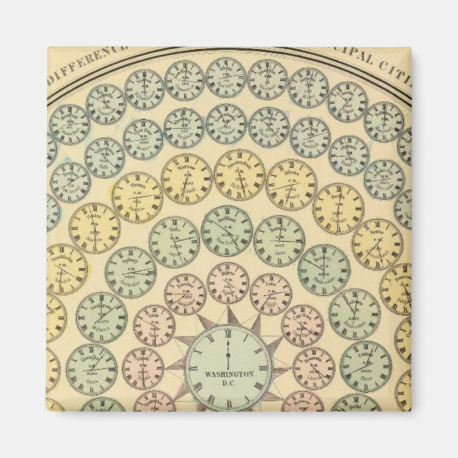 Imán Tabla de tiempo (Frente)