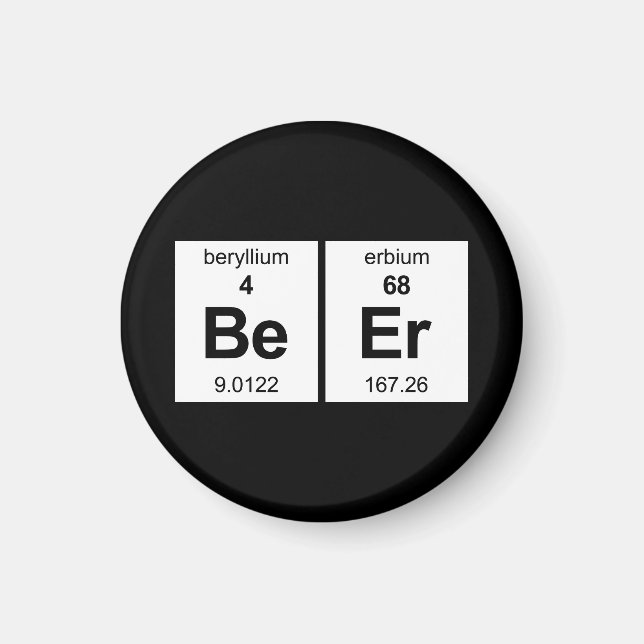 Imán Tabla periódica de BeEr (Frente)