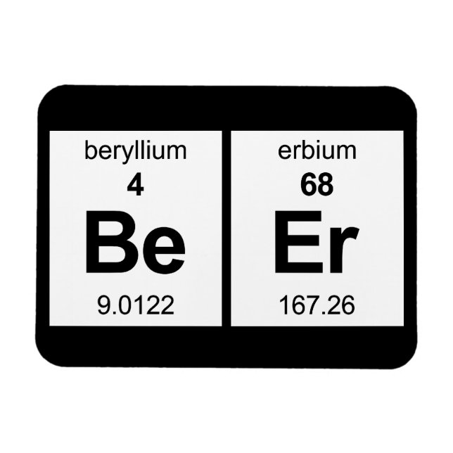 Imán Tabla periódica de BeEr (Horizontal)