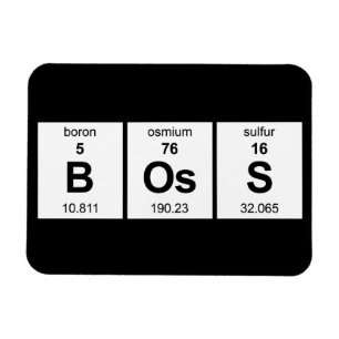 Imán Tabla periódica de BOsS