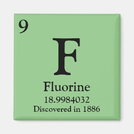 Imán Tabla periódica de fluorina