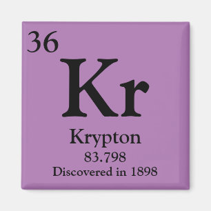 Imán Tabla periódica de Krypton