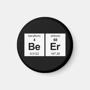 Imán Tabla periódica de la cerveza