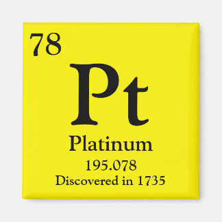 Imán Tabla periódica de platino