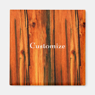 Imán tablas de granero rústicas personalizadas