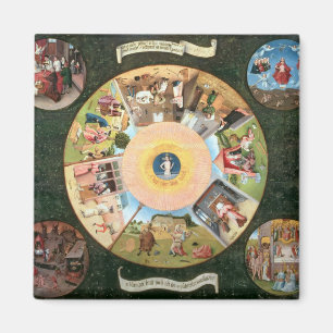 Imán Tablero de la mesa de los siete pecados mortales