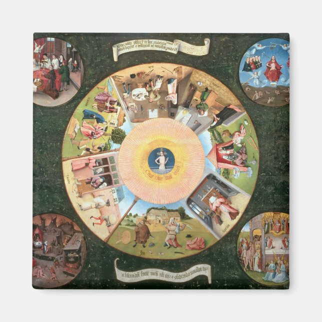 Imán Tabletop de los siete pecados mortales (Frente)